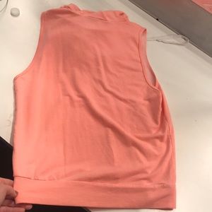 Rue21 Tops - Rue21 Coral hooded cutoff tee, Size small Rue21 Tops - Rue21 Coral hooded cutoff tee, Size small